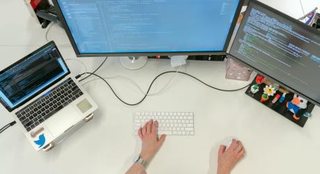 Man at desk